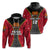 Custom Papua New Guinea Rugby Zip Hoodie Style Gown Unisex Red - Polynesian Pride