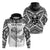 Custom Guam Rugby Zip Hoodie Polynesian Patterns White Ver.2 LT16 Unisex White - Polynesian Pride