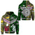 Custom New Zealand Niue Zip Hoodie Maori and Polynesian Together Green, Custom Text and Number LT8 Unisex Yellow - Polynesian Pride