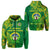 St. Leo Aresili Junior High School Zip Hoodie Original Style LT8 Unisex Green - Polynesian Pride