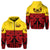 Marquesas Islands Zip Hoodie Marquesan Tattoo Special Style Gradient Red LT8 - Polynesian Pride