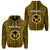 Hawaii Nanakuli School Zip Hoodie Golden Hawks Simple Style LT8 Unisex Gold - Polynesian Pride