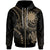 Nauru Custom Zip up Hoodie Gold Turtle Unisex Gold - Polynesian Pride