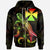 Wallis and Futuna Polynesian Zip up Hoodie Turtle With Blooming Hibiscus Reggae Unisex Reggae - Polynesian Pride