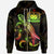 Samoa Polynesian Zip up Hoodie Turtle With Blooming Hibiscus Reggae Unisex Reggae - Polynesian Pride