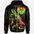 Tahiti Polynesian Zip up Hoodie Turtle With Blooming Hibiscus Reggae Unisex Reggae - Polynesian Pride