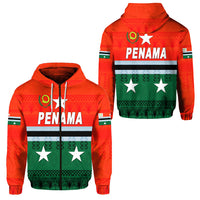 Penama Province Zip Hoodie Vanuatu Pattern Traditional Style LT8 Unisex Green - Polynesian Pride