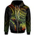 Polynesian Custom Zip up Hoodie Reggae Turtle Unisex Reggae - Polynesian Pride