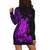 (Custom Personalised) Hawaii Polynesian Hoodie Dress Purple Sea Turtles Hawaiian LT13 - Polynesian Pride